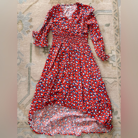 The Drop Dresses & Skirts - The Drop Grace Atwood Stylish Red Leopard Print Dress